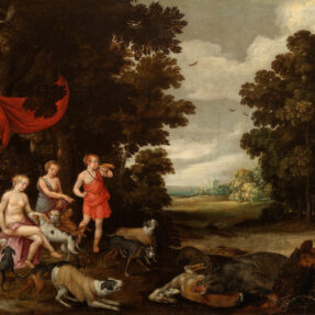 Diana-riposo-battuta-caccia-scuola-fiamminga