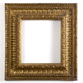 Cornice tosco emiliana in legno dorato e intagliato 17 secolo